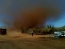 Cloudbreak mining camp, Decmil guys cought in a BIG willy willy