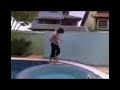 David na piscina