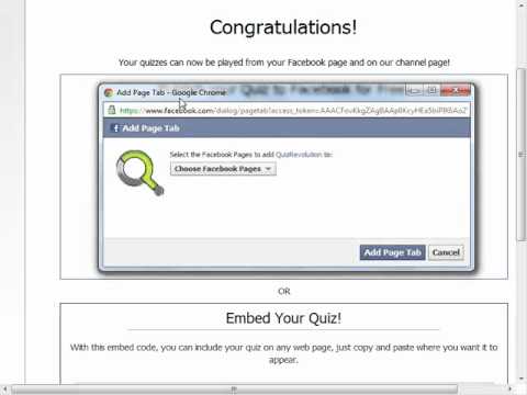 how to quiz on facebook