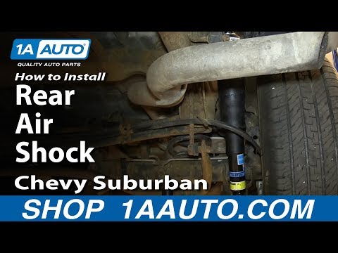 How To Install Replace Rear Air Shocks 2000-06 Chevy Suburban GMC Yukon XL