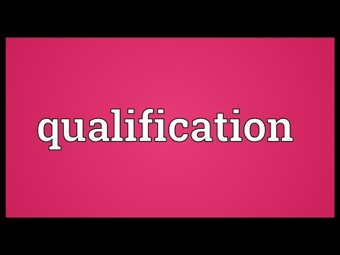 Word Today: Qualification