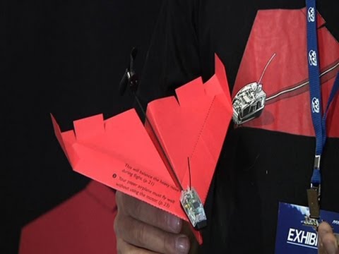 At - Smartphone powered paper airplane that was popular on crowdfunding website KickStarter makes its debut at Wisconsin airshow (July 30) Subscribe for more Breaking News: http://smarturl.it/Associate...