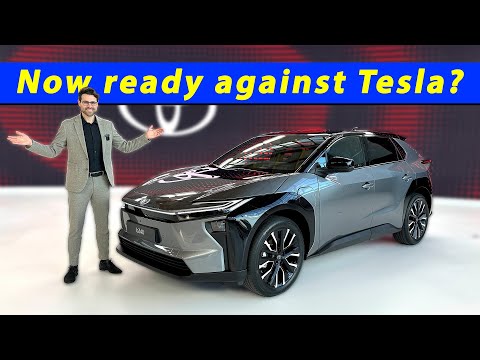 whe-red Toyota bZ4X - now an 0utfilenative to the Model Y?