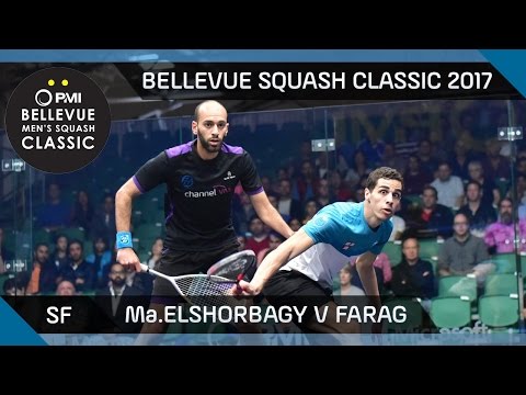Squash: Ma.ElShorbagy v Farag - Bellevue Squash Classic 2017 SF Highlights