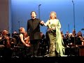 gerald finley (athana�l) and ren�e fleming (tha�s) following act ii of a concert performance of massenet's april 21, 2007 at the ch�telet in paris
