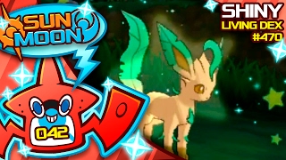 SHINY LEAFEON! EPIC SHINY REACTION! Quest For Shiny Living Dex #470 | Pokemon Sun Moon Shiny #42 by aDrive
