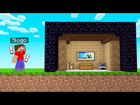 I COVERED SLOGO'S HOUSE In OBSIDIAN! (Minecraft)