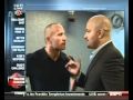Dwayne The Rock Johnson and Jonathan Coachman share a moment on ESPN