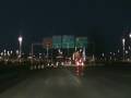 Nashville International Airport at night during construction