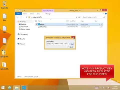 how to locate product key for windows 8