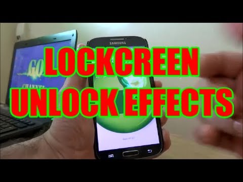how to get more unlock effects on galaxy s4