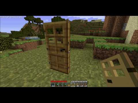 how to make a wooden door in minecraft pc