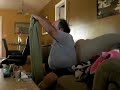 Dad folding towels. Key West