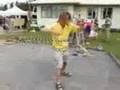 Ian doing the Hula Hoop at Motueka Steiner Fair