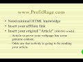 ProfitRage.com - Video 10: Getting/Customizing Landing Pages