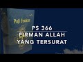 PS 366 Firman Allah yang tersurat
