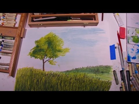 how to do oil pastels