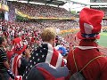 US fans inside the Frankenstadion in Nurnberg befor the US-Ghana game.