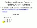 Algebra Help - Greatest Common factors