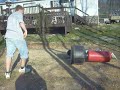 brandon tackling kikboxing thing