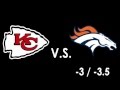 Kansas City Chiefs vs Denver Broncos Jan 1, 2012 Week #17 Picks