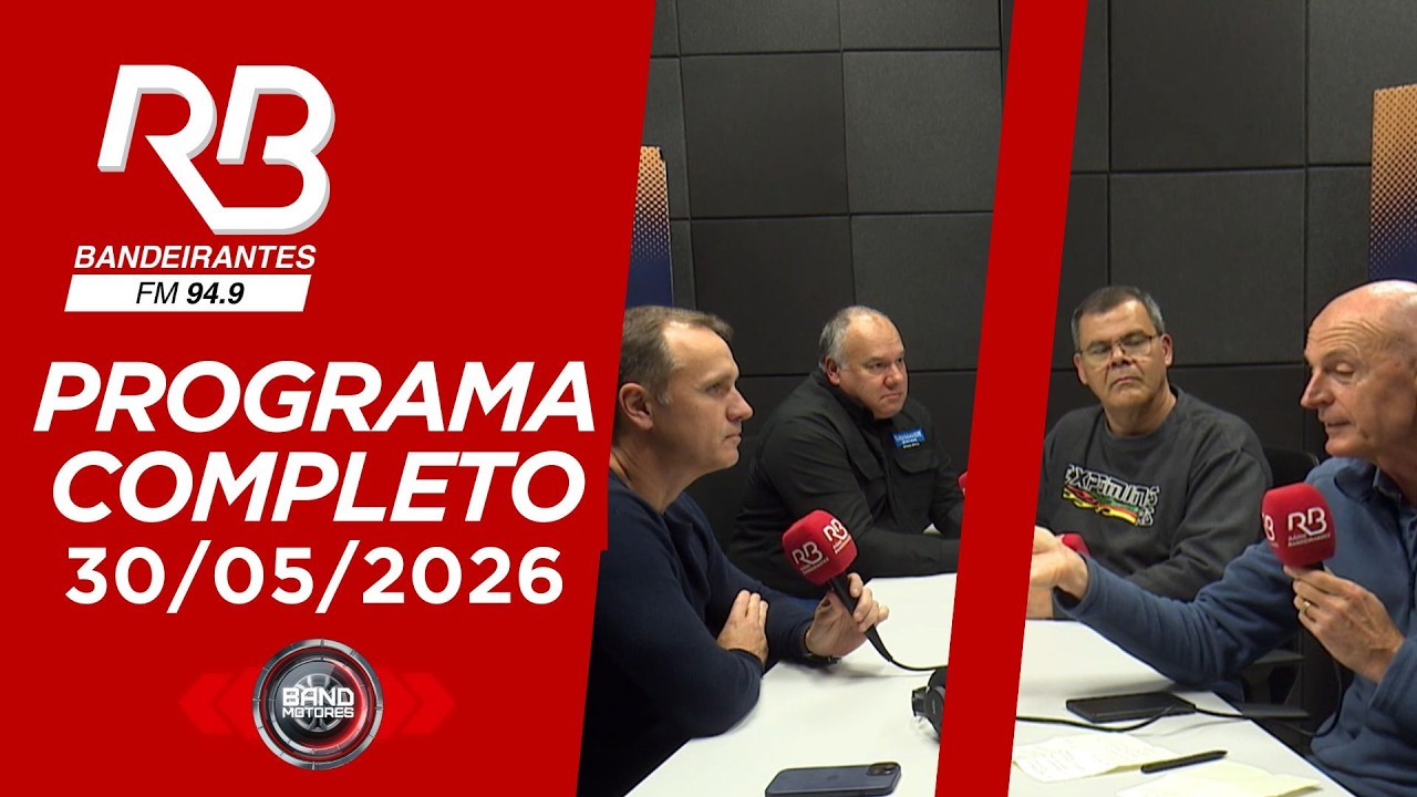 Band Motores na Rádio Bandeirantes | 30/05/2026