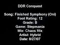 stepmania   finished symphony  oni 