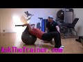 Supine Stability Ball Hip Extenstion w/ Triceps French Press