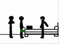 Stick figure TV Channel 3