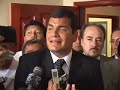 presidente r  correa en los funerales de la intendente de su