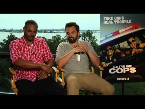 LET'S BE COPS Interview with Damon Wayans Jr. & Jake Johnson