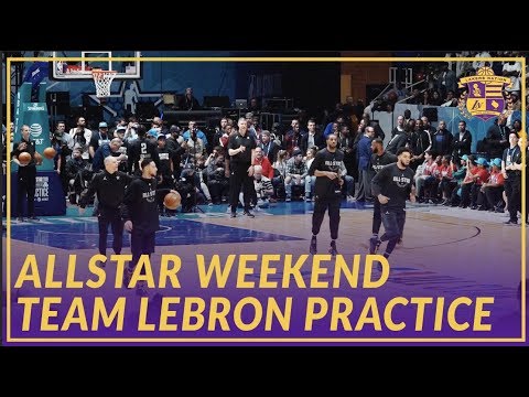 Video: 2019 NBA All-Star: Team LeBron Doing Some Drills At All-Star Practice