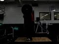 295 Clean + 14 Front Squats Slow Motion