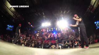 Nao vs BROTHER BOMB – GROOVE LINE 2014 Pop BEST8 (Another angle)