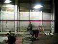 Setup Wrastling in Petroleum Jelly at the Shipyard