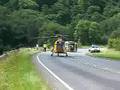 Air Ambulance Bakewell on way to matlock