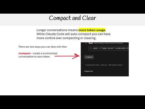 Claude Code Essentials - Compact and Clear Command