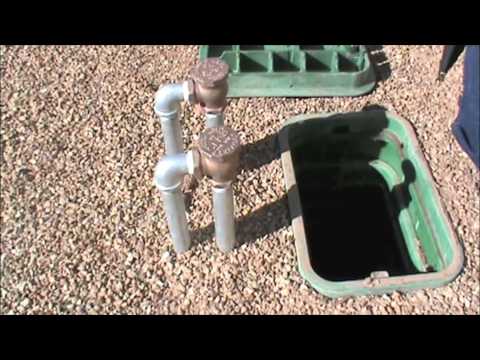 how to drain hunter sprinkler system