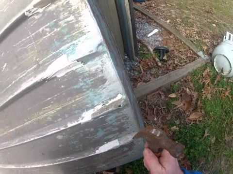 how to repair leak in jon boat