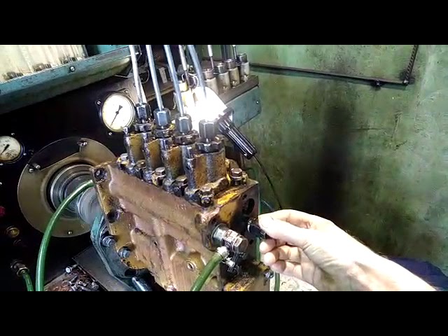 Бульдозер Т-130 ремонт регулировка ТНВД Д-160 насоса