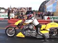 Skutt racing: A new dragbike, first run, Mantorp, 2006