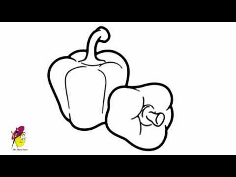how to draw vegetables