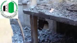 آثارالدمارالناتج عن تفجيرالبيوت في مخيم السيدة زينب ج2