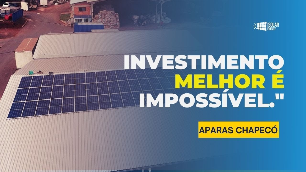 Economia todos os meses com fotovoltaico- Cliente Aparas Chapecó