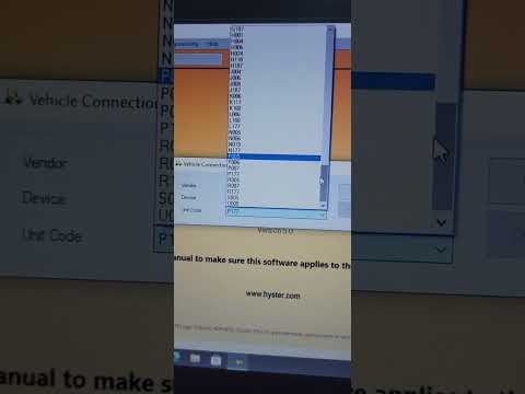 I have a hyster program but i see i dont have all the unit codes to connect to the machine