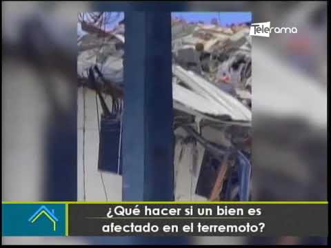 ¿Qué hacer si un bien es afectado en el terremoto?