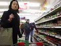 Supermarket Shopping in Shanghai, China Supermarket Shopping in Shanghai, China