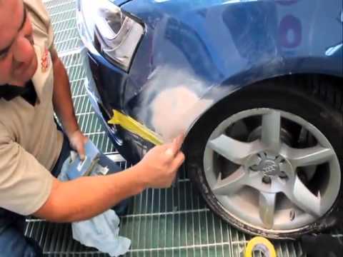 how to fill dents on a car