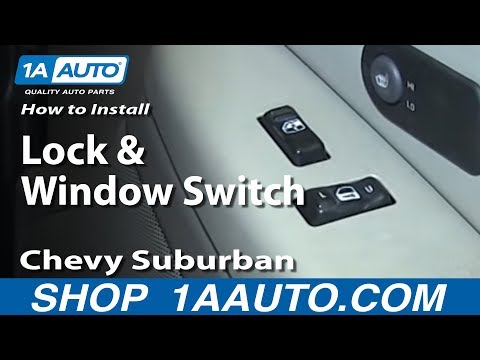 How To Install Replace Lock and Window Switch 2000-02 Chevy Suburban and Tahoe