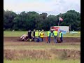 auto cracht bij autorace